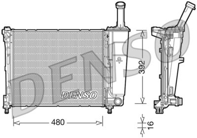 Radiator, engine cooling DENSO DRM13016