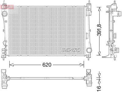 Radiator, engine cooling DENSO DRM13017