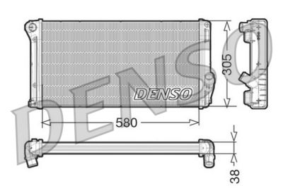 Radiator, engine cooling DENSO DRM13020