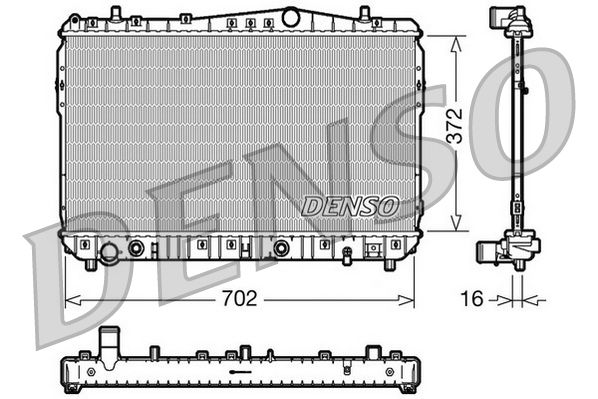 DENSO DRM15002 Radiator, engine cooling