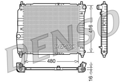 Radiator, engine cooling DENSO DRM15003