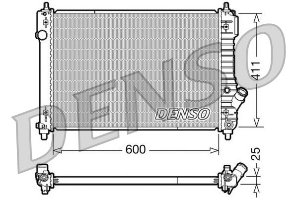 DENSO DRM15004 Radiator, engine cooling