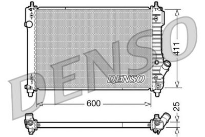 Radiator, engine cooling DENSO DRM15004