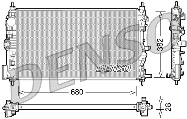 DENSO DRM15005 Radiator, engine cooling