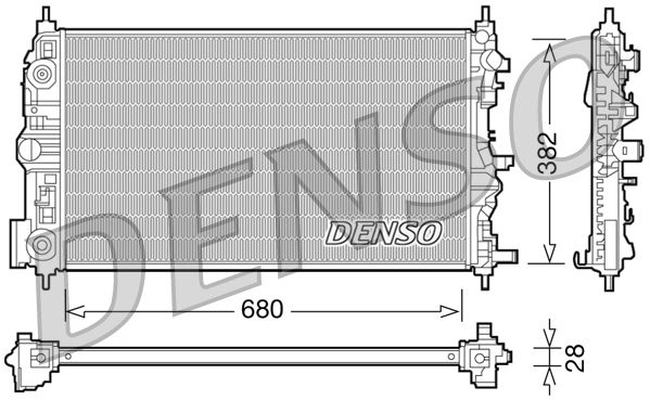 DENSO DRM15006 Radiator, engine cooling