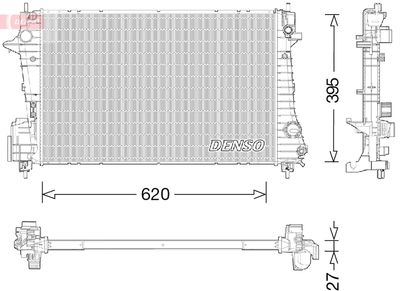 Radiator, engine cooling DENSO DRM15009