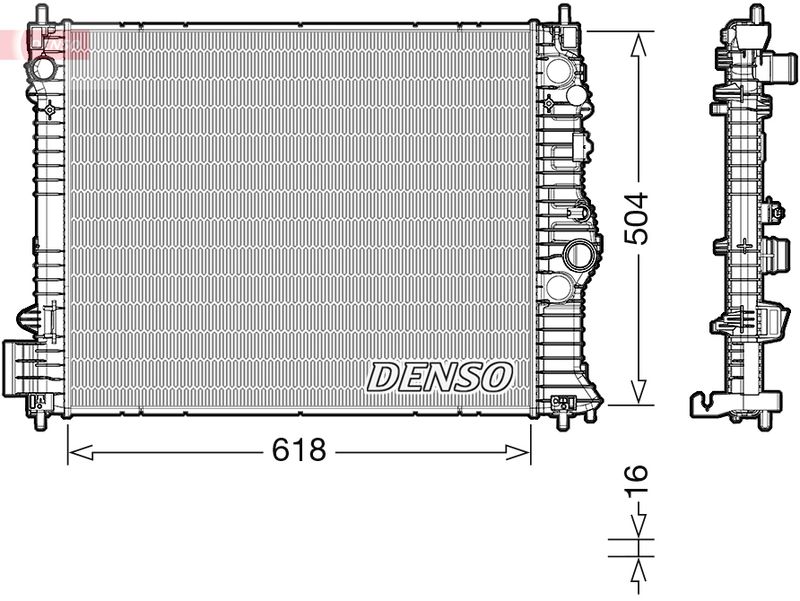 DENSO DRM15010 Radiator, engine cooling