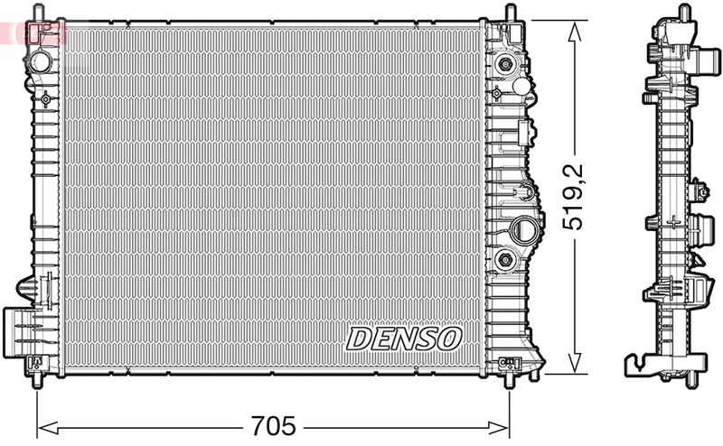 DENSO DRM15012 Radiator, engine cooling