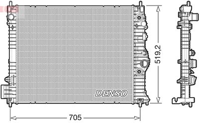 Radiator, engine cooling DENSO DRM15012