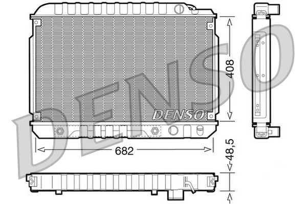 DENSO DRM17003 Radiator, engine cooling