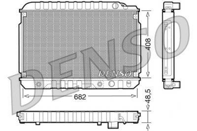 Radiator, engine cooling DENSO DRM17003