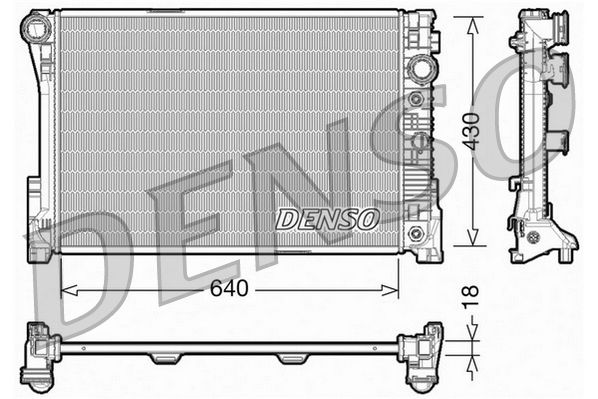 DENSO DRM17005 Radiator, engine cooling