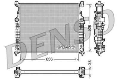 Radiator, engine cooling DENSO DRM17006