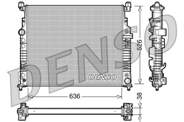 DENSO DRM17007 Radiator, engine cooling