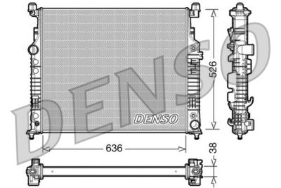 Radiator, engine cooling DENSO DRM17007