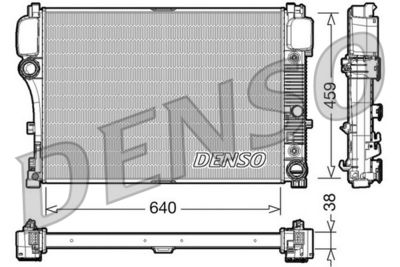 Radiator, engine cooling DENSO DRM17008