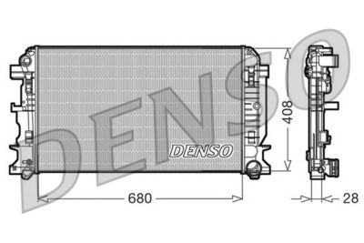 Radiator, engine cooling DENSO DRM17009