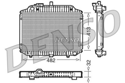 Radiator, engine cooling DENSO DRM17010