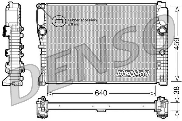 DENSO DRM17014 Radiator, engine cooling