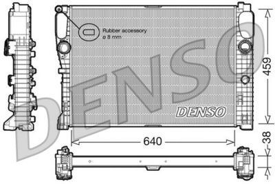 Radiator, engine cooling DENSO DRM17014