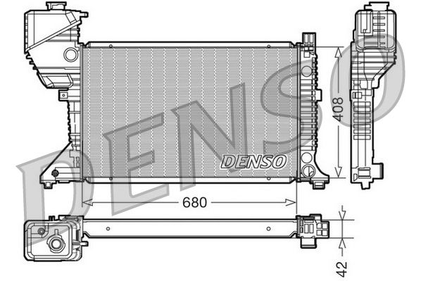 DENSO DRM17017 Radiator, engine cooling