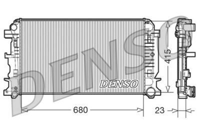 Radiator, engine cooling DENSO DRM17018