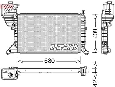 Radiator, engine cooling DENSO DRM17019