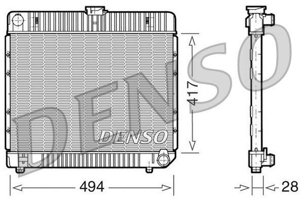 DENSO DRM17020 Radiator, engine cooling