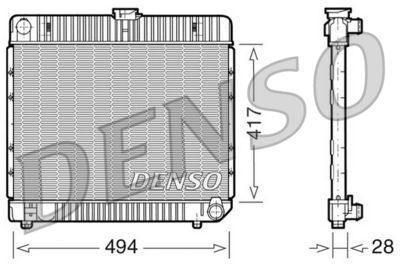 Radiator, engine cooling DENSO DRM17020