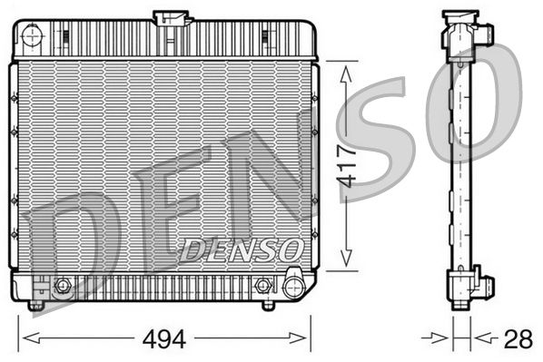 DENSO DRM17021 Radiator, engine cooling