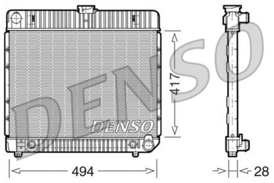 Radiator, engine cooling DENSO DRM17021