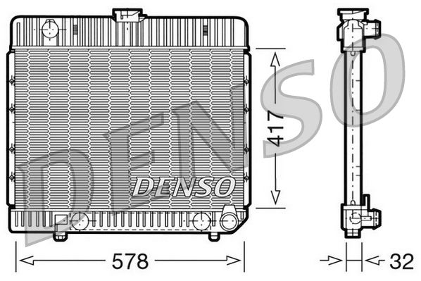 DENSO DRM17024 Radiator, engine cooling