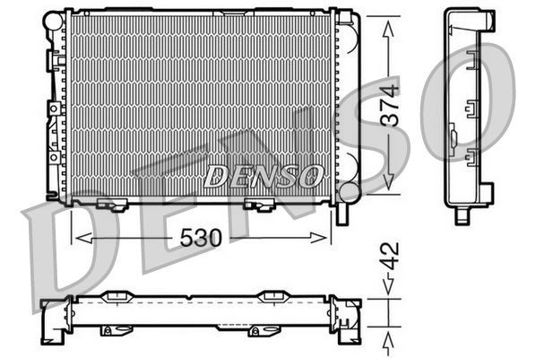 DENSO DRM17025 Radiator, engine cooling