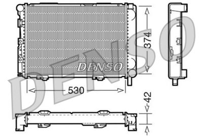 Radiator, engine cooling DENSO DRM17025