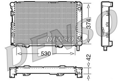 Radiator, engine cooling DENSO DRM17026