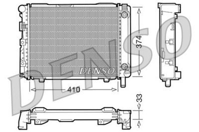 Radiator, engine cooling DENSO DRM17029