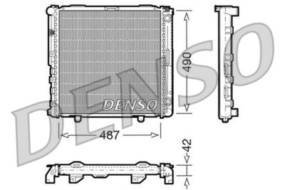 Radiator, engine cooling DENSO DRM17031