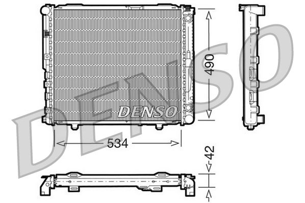 DENSO DRM17032 Radiator, engine cooling