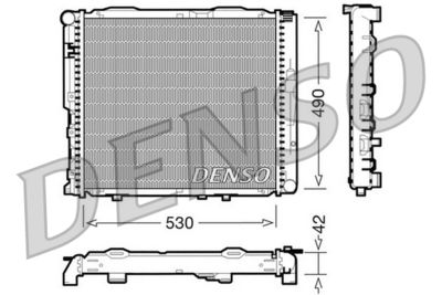 Radiator, engine cooling DENSO DRM17034