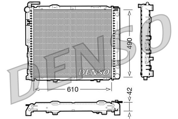DENSO DRM17036 Radiator, engine cooling