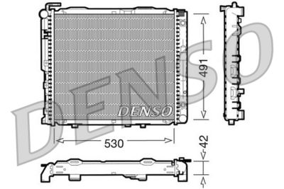 Radiator, engine cooling DENSO DRM17037