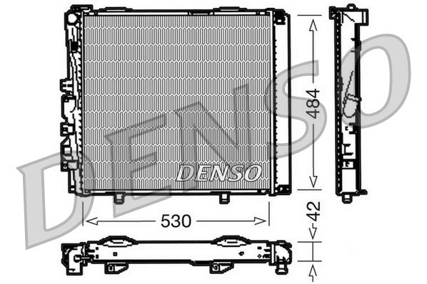 DENSO DRM17040 Radiator, engine cooling