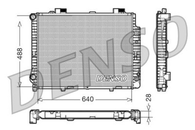Radiator, engine cooling DENSO DRM17041