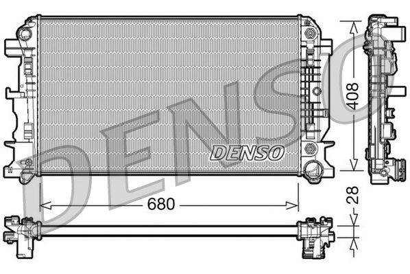 DENSO DRM17044 Radiator, engine cooling