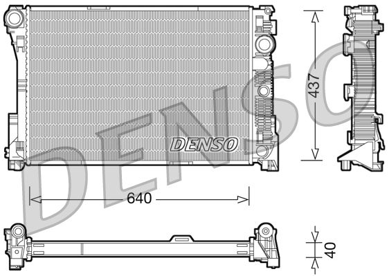 DENSO DRM17045 Radiator, engine cooling