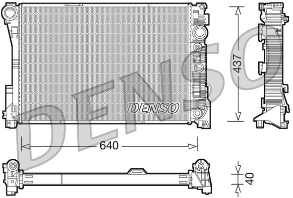 DENSO DRM17046 Radiator, engine cooling