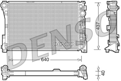 Radiator, engine cooling DENSO DRM17046
