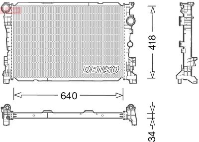 Radiator, engine cooling DENSO DRM17047