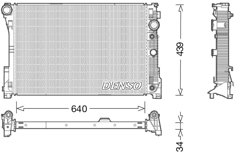 DENSO DRM17048 Radiator, engine cooling