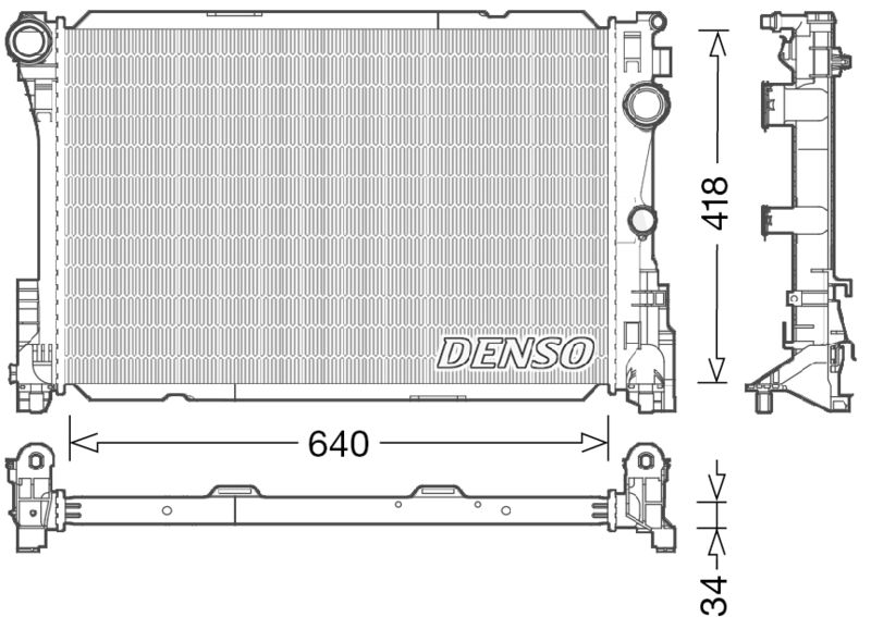 DENSO DRM17049 Radiator, engine cooling
